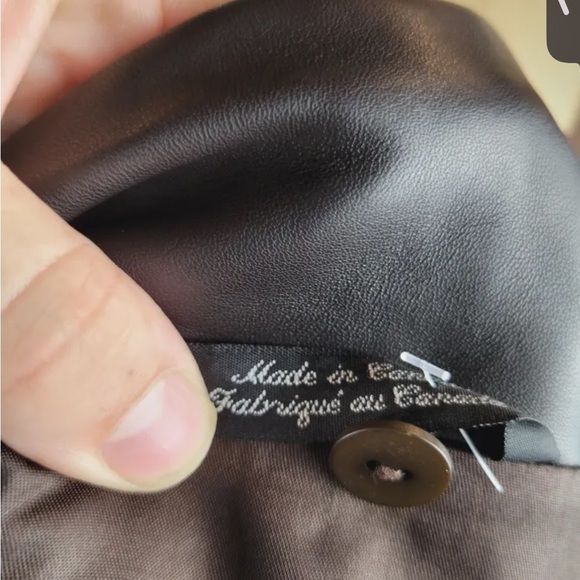 MIX MIX Leather Vintage Belted jacket - Picture 5 of 8